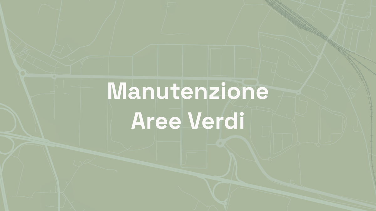 Manutenzione straordinaria aree verdi inizio 2025