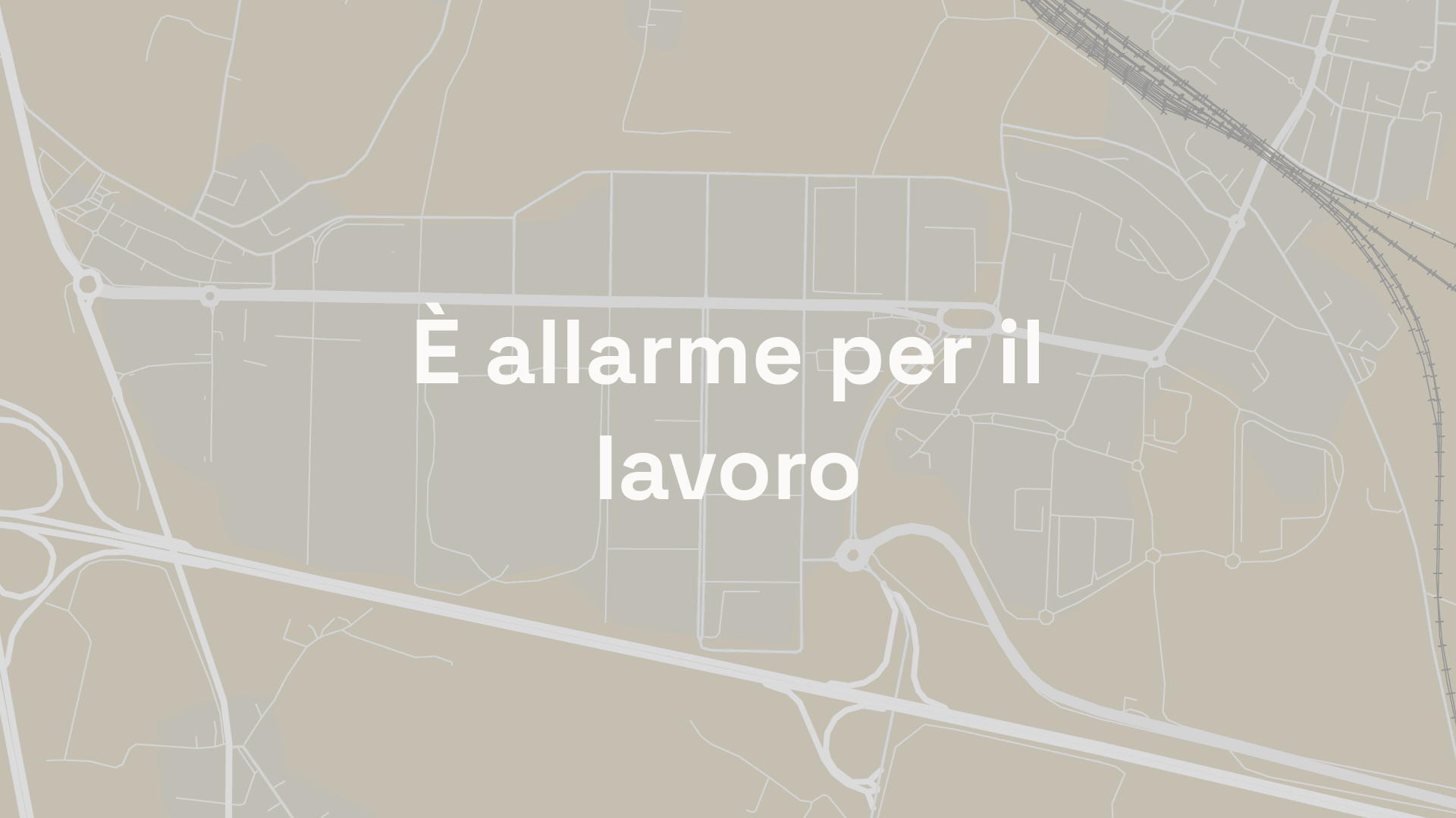 È allarme per il lavoro