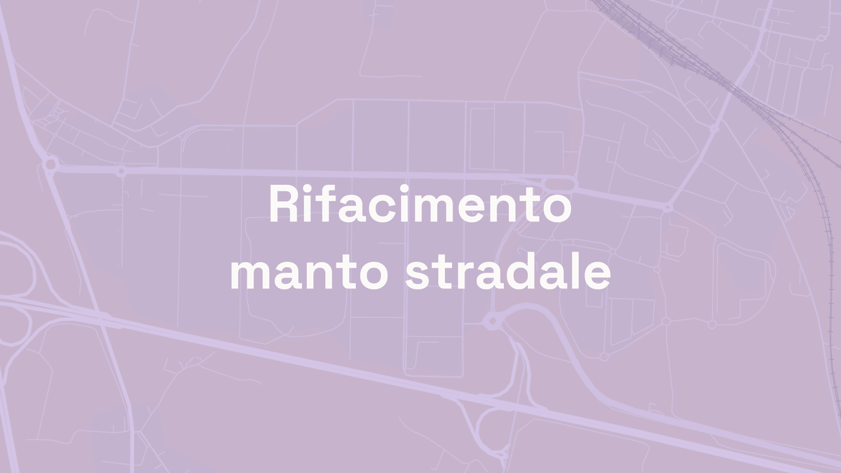 Rifacimento Manto Stradale — Maggio 2026